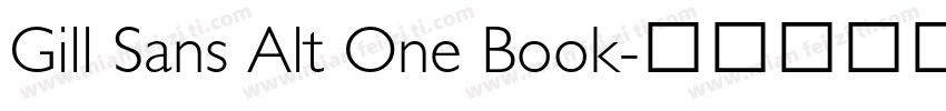 Gill Sans Alt One Book字体转换